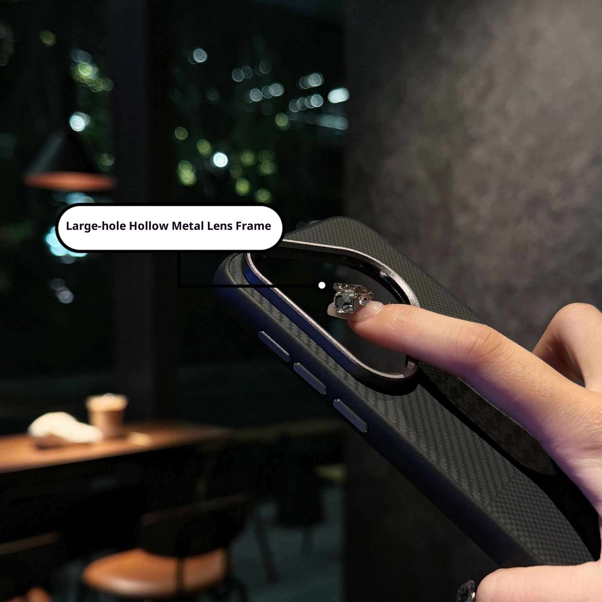 Custodia protettiva anti-caduta TechGlobe per Huawei Mate70Pro+ con cuciture in fibra di carbonio e anello per obiettivo in metallo Pura80._voghion.com