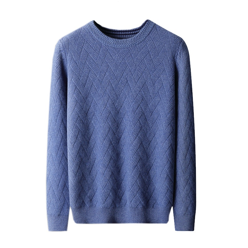 Boy Boy Boy 24 Herbst Winter Neue Wolle Herren Lockerer, lässiger, dicker, warmer Strickpullover aus Kaschmirbasis Herren_voghion.com