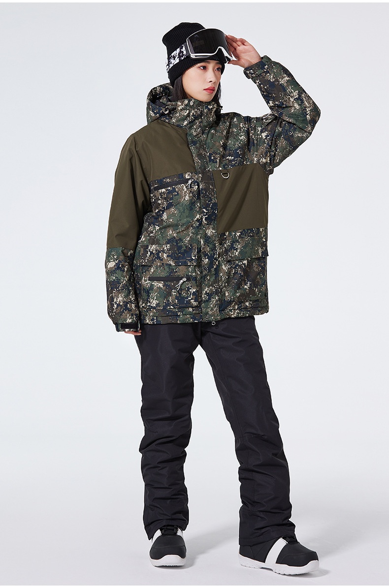 001 Suit Set For Men Women 24-25 Snow Season Windproof Waterproof Warm Ski Jacket And Pants Cross-Border Cold Protection_voghion.com