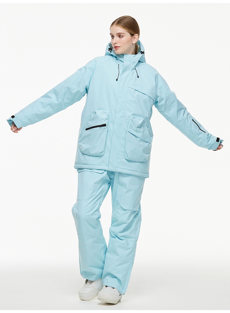 001 Suit Set For Men Women Winter Outdoor Windproof Waterproof Warm Thickened Snowboard And Ski Pants New Model_voghion.com