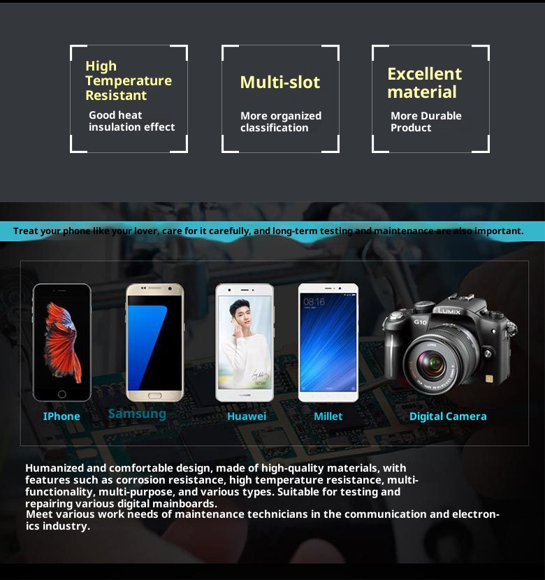 3c Wholesale Mobile Phone Computer Repair Station Work High Temperature Resistant Silicone Heat Insulation Air Gun_voghion.com