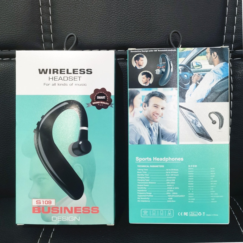 Écouteurs Bluetooth sans fil 3c S109 à suspension auriculaire, emballage plastique, pour le sport_voghion.com