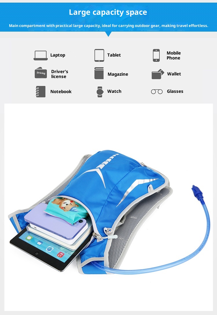 ActiveGo Outdoor Folding Travel Water-Resistant Storage Sports Cycling Large Capacity Reflective Strip Multi-Functional Men's_voghion.com