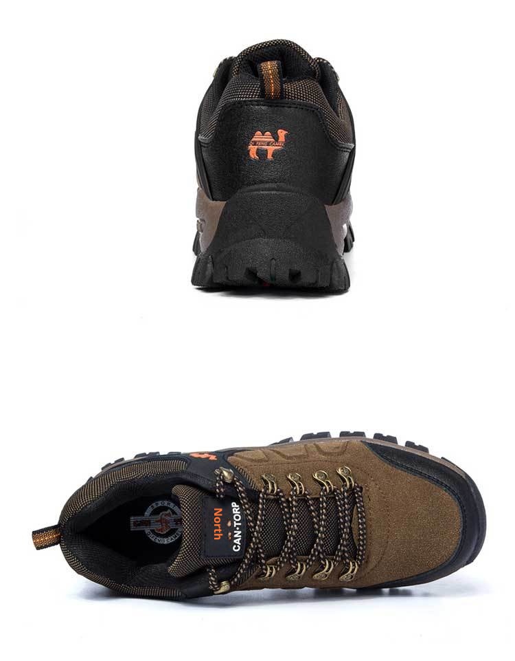 ShoeGlobe Outdoor Hiking Shoes For Men And Women, Sports Casual Trekking Non-Slip Waterproof Wear-Resistant Travel Fleece-Lined_voghion.com