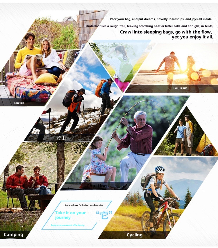 ActiveGo Men's New Lightweight Large Capacity Bag Waterproof Outdoor Multifunctional Travel Hiking Camping Backpack_voghion.com