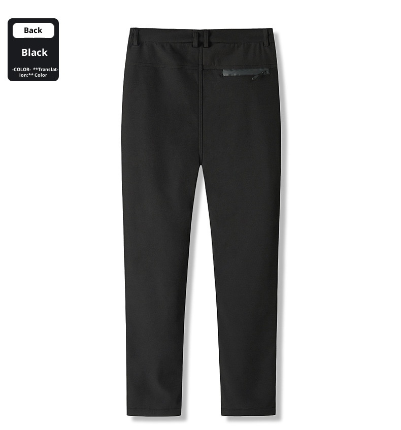 001 Wasserdichte und winddichte, fleecegefütterte, dicke Outdoor-Softshell-Cargohose für Damen und Herren_voghion.com