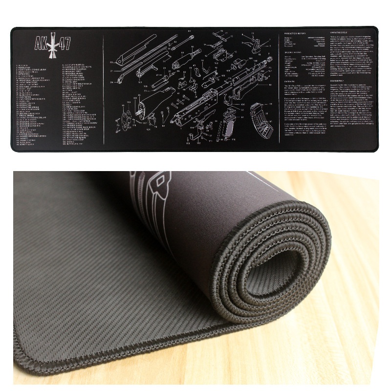3c Cross-Border Hot Selling AK-47 Model Disassembly Waterproof Gun Cleaning Competitive Gaming Mouse Pad_voghion.com