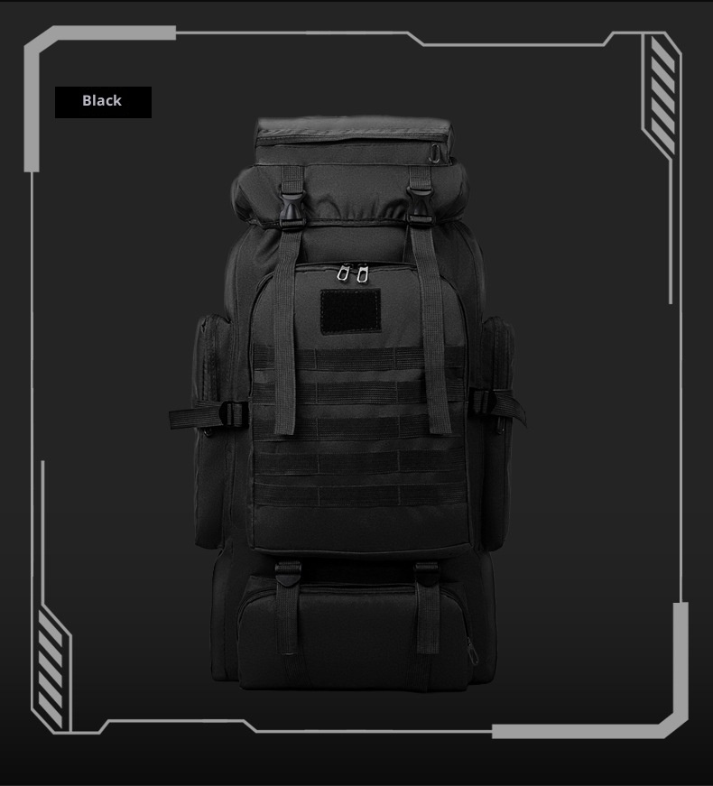 ActiveGo New Outdoor 80L Large Capacity Mountaineering Bag Waterproof Men's Casual Hiking Travel Camping Backpack_voghion.com