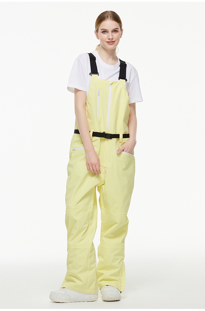 001 New One-Piece Men Women, Ski Pants, Waterproof Warm Season, Suitable For Snowboarding And Skiing, Bib Snow Pants_voghion.com