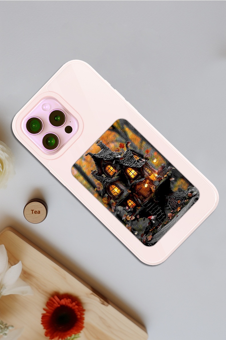 Custodia protettiva per iPhone 16 Pro Max TechGlobe Ink, quattro colori, antiurto, con schermo NFC e proiezione, album fotografico fai da te_voghion.com