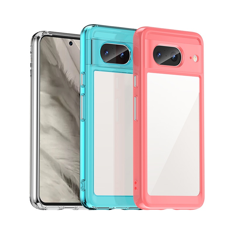 TechGlobe Compatible With 8 Phone Case Pixel 7A Pro Google 7 Colorful Full Coverage Shockproof Protection_voghion.com