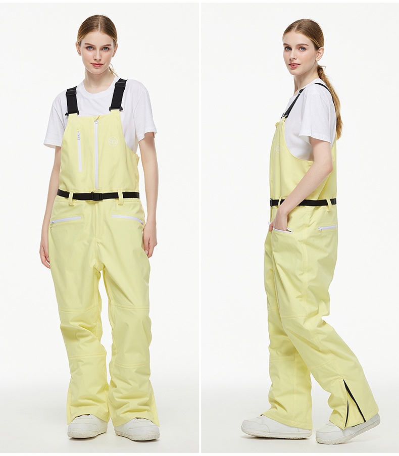 001 New One-Piece Men Women, Ski Pants, Waterproof Warm Season, Suitable For Snowboarding And Skiing, Bib Snow Pants_voghion.com