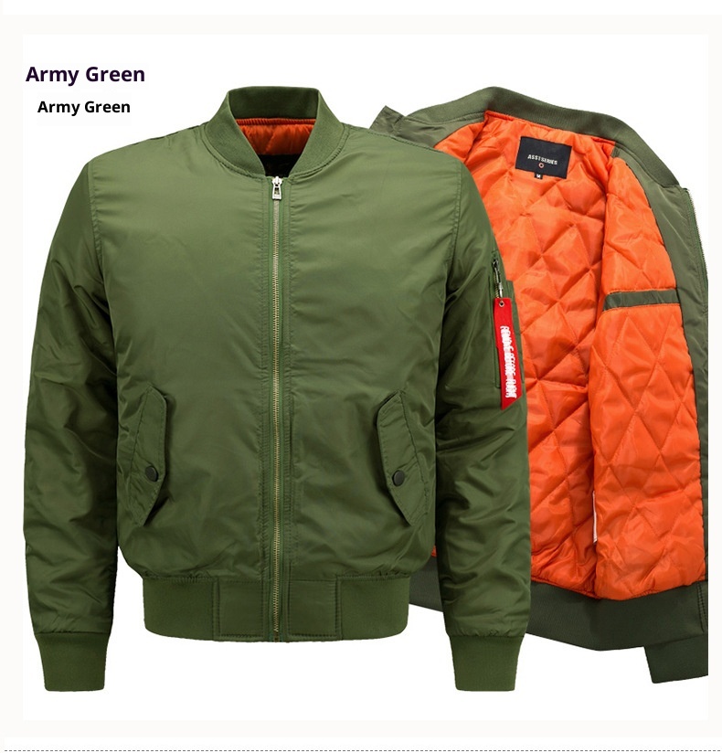 boy 2022 Autumn Winter Plus Size Loose Men's Stand Collar Trendy Casual Bomber Cotton Jacket 8XL_voghion.com