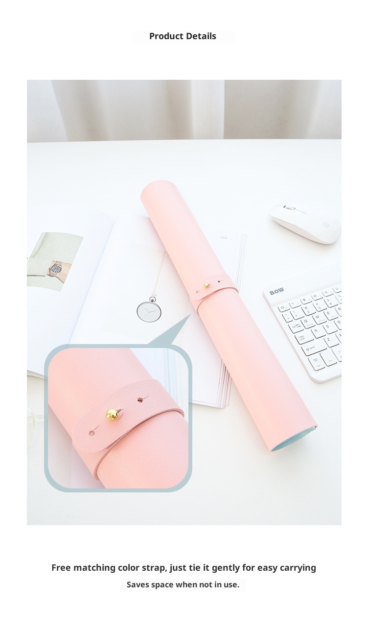 3c Manufacturer In Stock Cross-Border Leather Mouse Large Waterproof Office Desk Mat Student Writing Pad With Logo_voghion.com