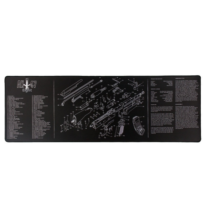 3c Cross-Border Hot Selling AK-47 Model Disassembly Waterproof Gun Cleaning Competitive Gaming Mouse Pad_voghion.com