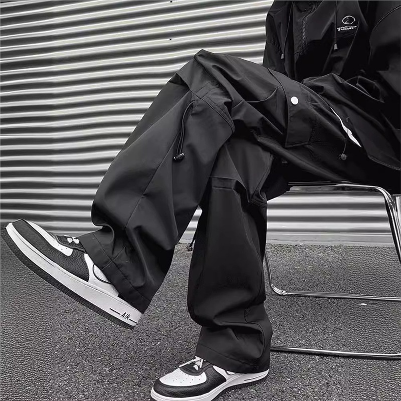 boy New American Style Cargo For Men, Spring And Autumn Trendy Outdoor Functional, Straight-Leg Large Size Casual Long_voghion.com