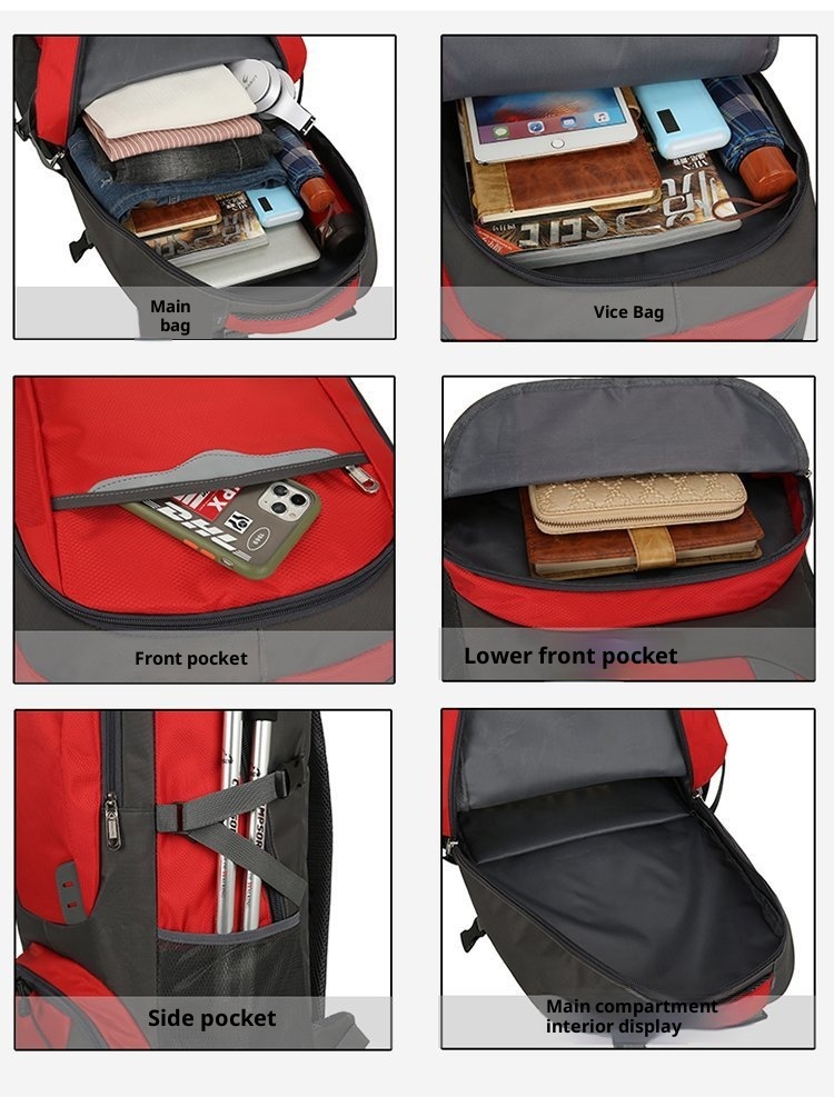ActiveGo Factory Direct Outdoor Hiking Bag Large Capacity For Women And Men Korean Style Travel Backpack_voghion.com