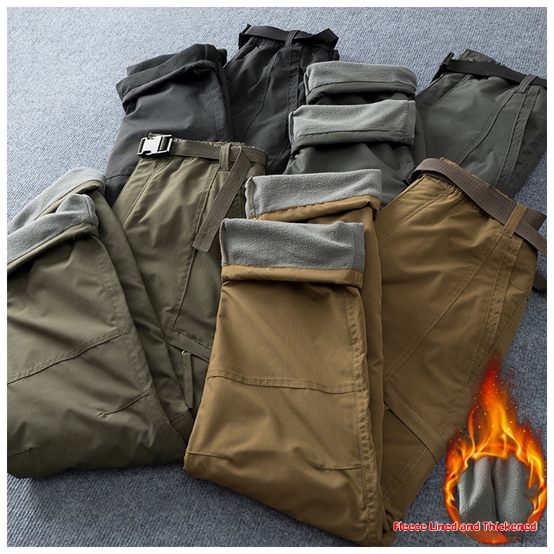 001 Wiatroodporne męskie spodnie motocyklowe z polaru 2025, idealne na zimę, do jazdy na nartach i w górach, cargo_voghion.com