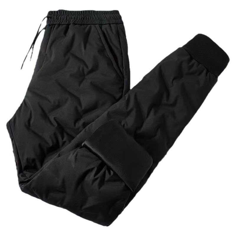 Pantaloni invernali da uomo in cotone, vestibilità ampia, taglia grande, resistenti al freddo, pantaloni da jogging resistenti, vita media, pantaloni casual, gamba dritta,_voghion.com