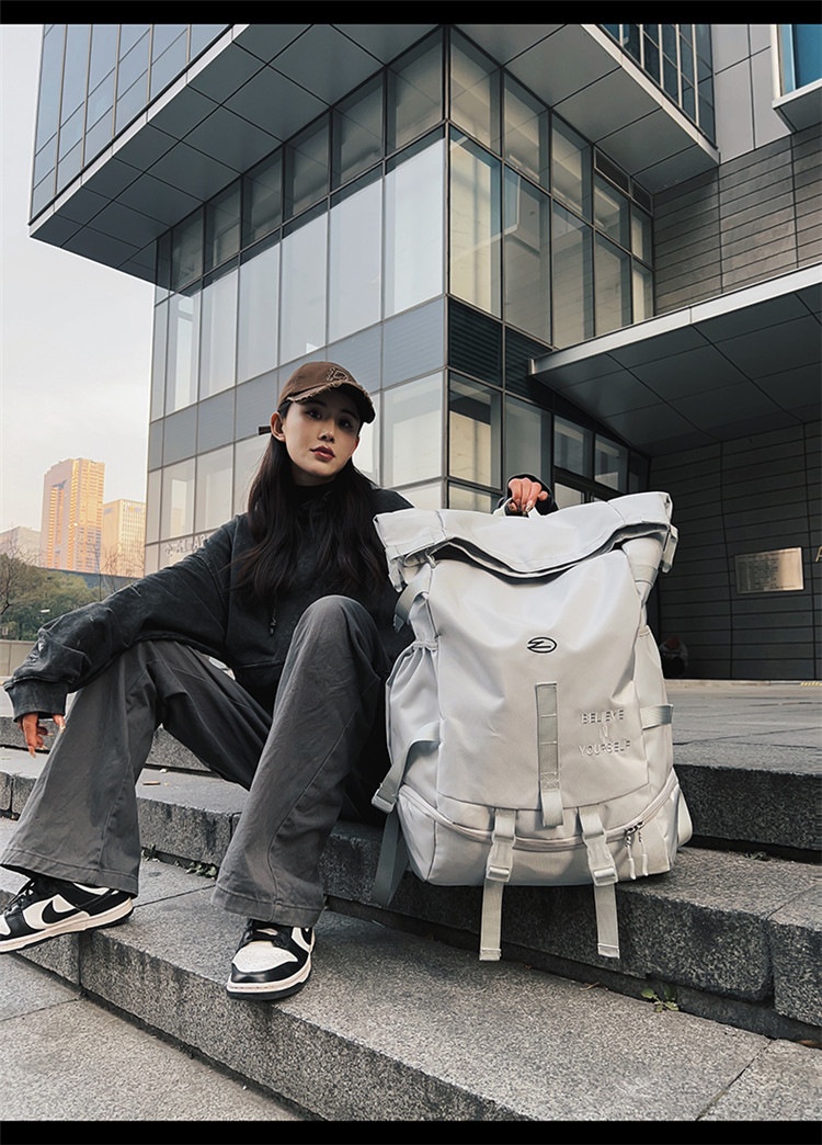 ActiveGo Large Capacity Backpack For Men, Functional Workwear Hiking Outdoor Travel Sports Backpack, Student School Bag,_voghion.com