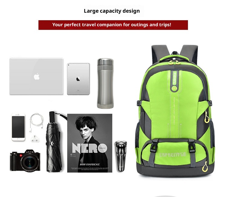 Zaino ActiveGo Cross-border per uomo e donna, borsa da viaggio per escursionismo, arrampicata, ciclismo, alla moda, grande capacità, doppio_voghion.com