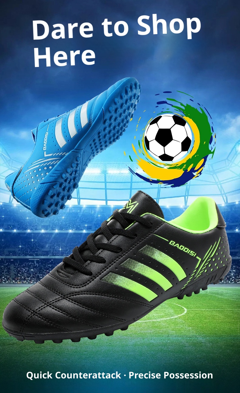 ShoeGlobe Soccer Primary School Studts, TF Short Cleats, Youth Competition Training Shoes, Boys' Football Shoes For Older_voghion.com