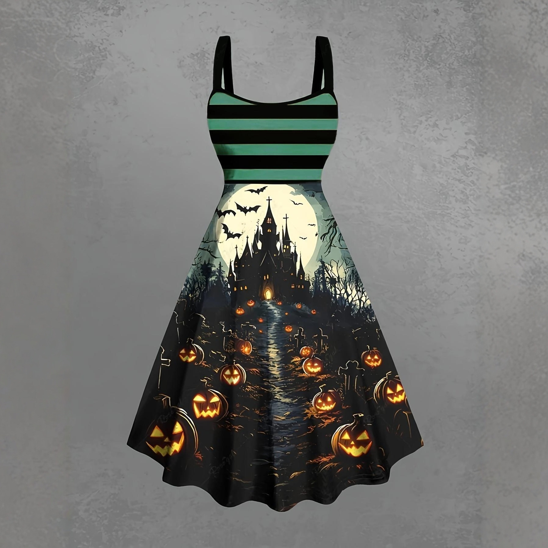 ChicShe Abito lungo sexy e hot da ragazza, con orlo largo, vestibilità aderente, stile europeo e americano, per Halloween, taglie forti_voghion.com