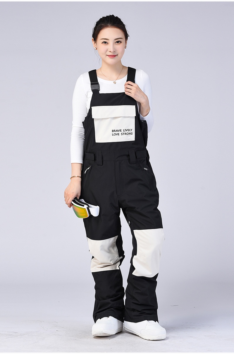 001 Pour hommes et femmes, style couple, salopette, vêtements de ski thermiques d'extérieur, combinaison de snowboard, pantalon de neige une pièce_voghion.com