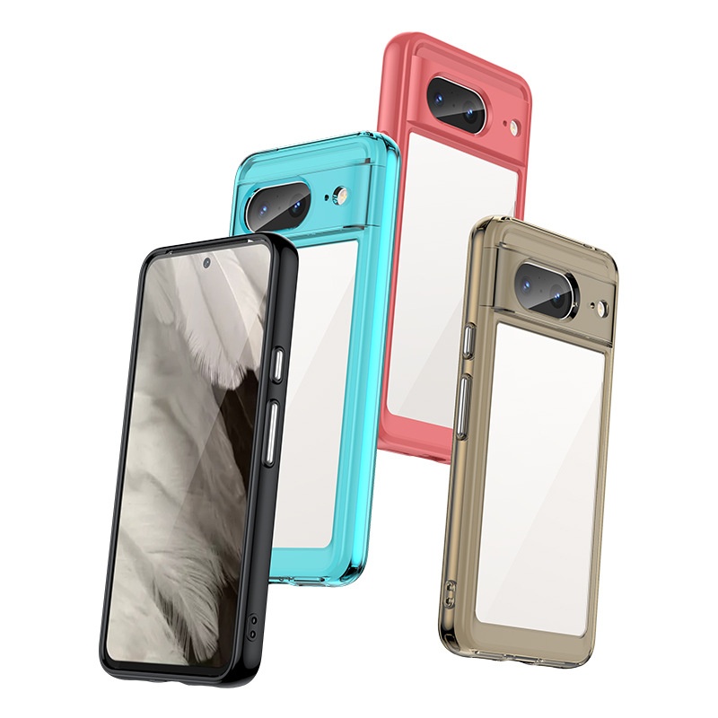 TechGlobe Compatible With 8 Phone Case Pixel 7A Pro Google 7 Colorful Full Coverage Shockproof Protection_voghion.com