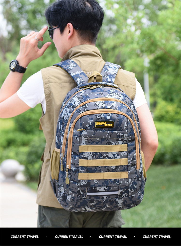 ActiveGo Hiking Casual Backpack For Men, Large Capacity, Lightweight Camouflage Sports Climbing Backpack, Outdoor Camping_voghion.com