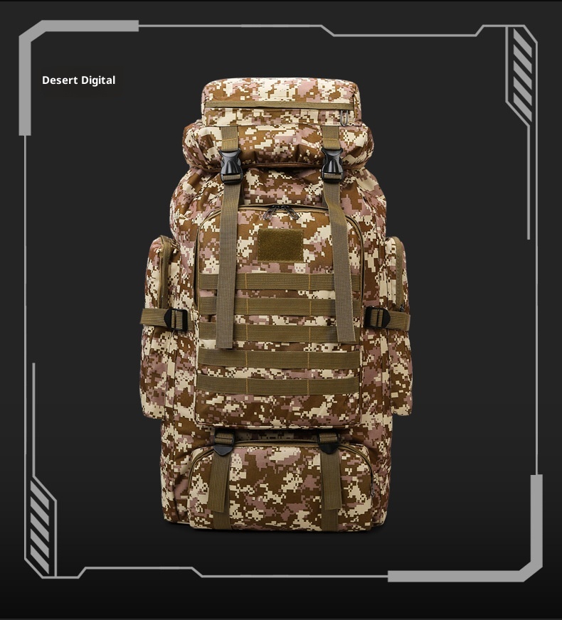 ActiveGo New Outdoor 80L Large Capacity Mountaineering Bag Waterproof Men's Casual Hiking Travel Camping Backpack_voghion.com