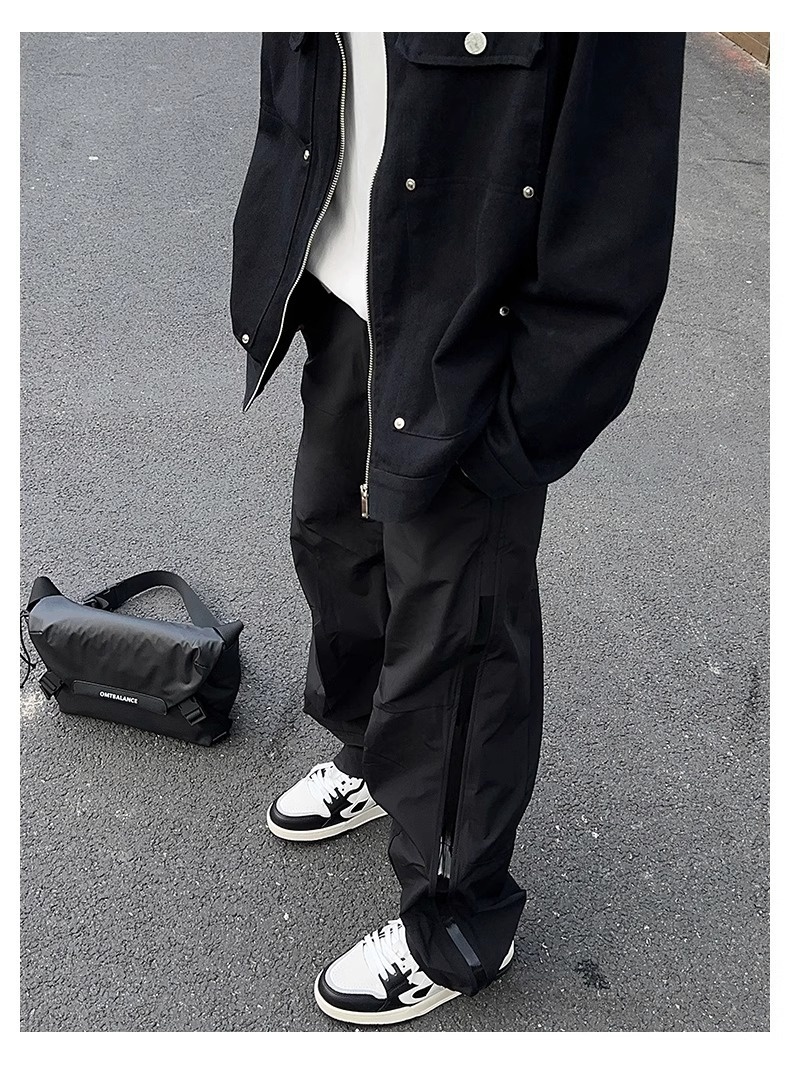 Calça Cargo Masculina 001, Estilo Paraquedista, Moderna, Esportiva, Corta-Vento, para Caminhadas, Casual, Primavera, Esqui_voghion.com