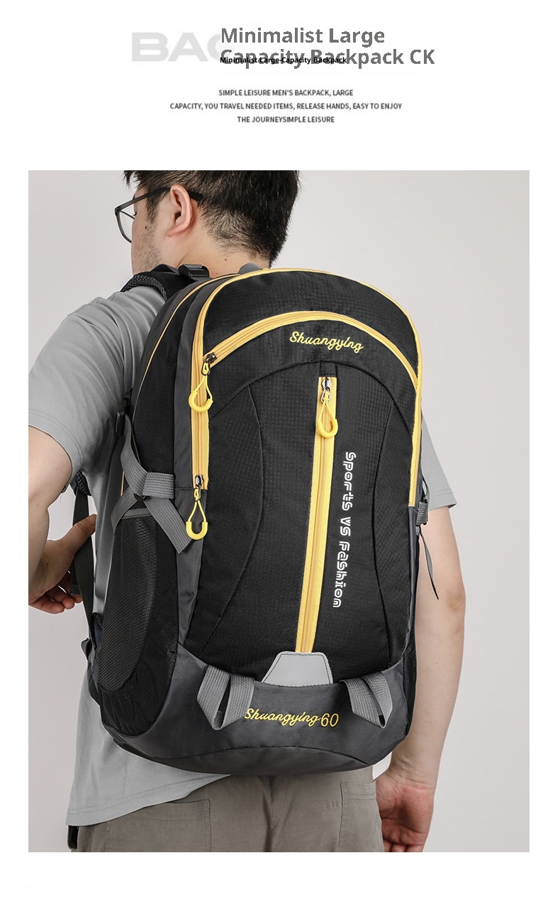 Zaino da trekking ActiveGo Outdoor da 60 litri, leggero, da viaggio, da uomo, impermeabile, sportivo, da donna_voghion.com