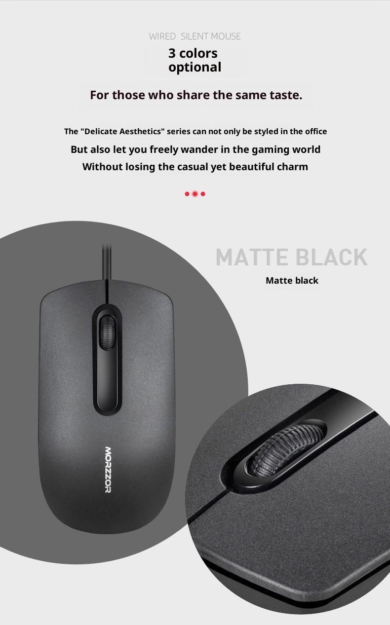 Techglobe New Private Model Wired Gaming Laptop Desktop Office Mouse Silent Design_voghion.com