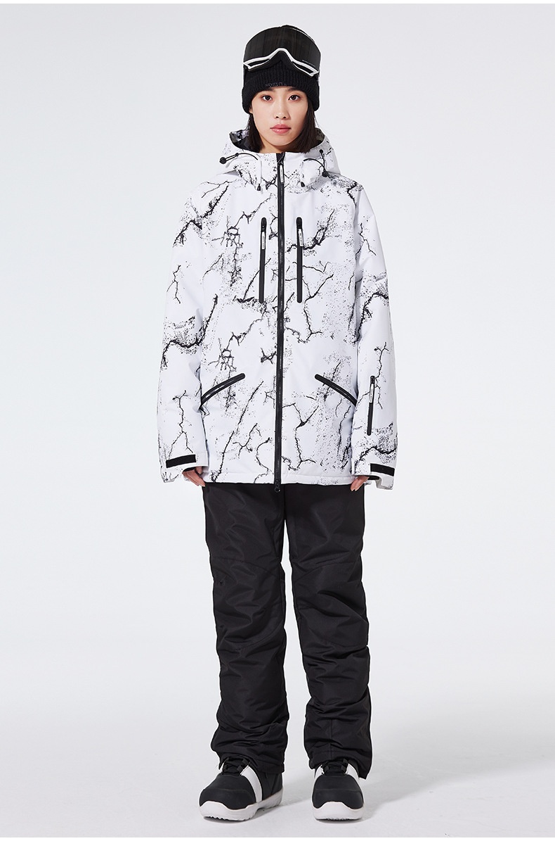 001 Dla mężczyzn i kobiet Par Zimowe Outdoor Wiatroodporne Wodoodporne Ciepłe Pogrubione Spodnie Narciarskie Snowboardowe Odporne na Mróz_voghion.com