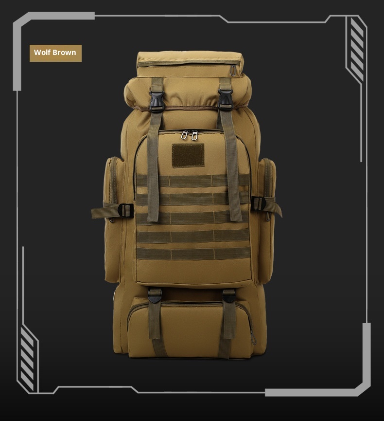 ActiveGo New Outdoor 80L Large Capacity Mountaineering Bag Waterproof Men's Casual Hiking Travel Camping Backpack_voghion.com