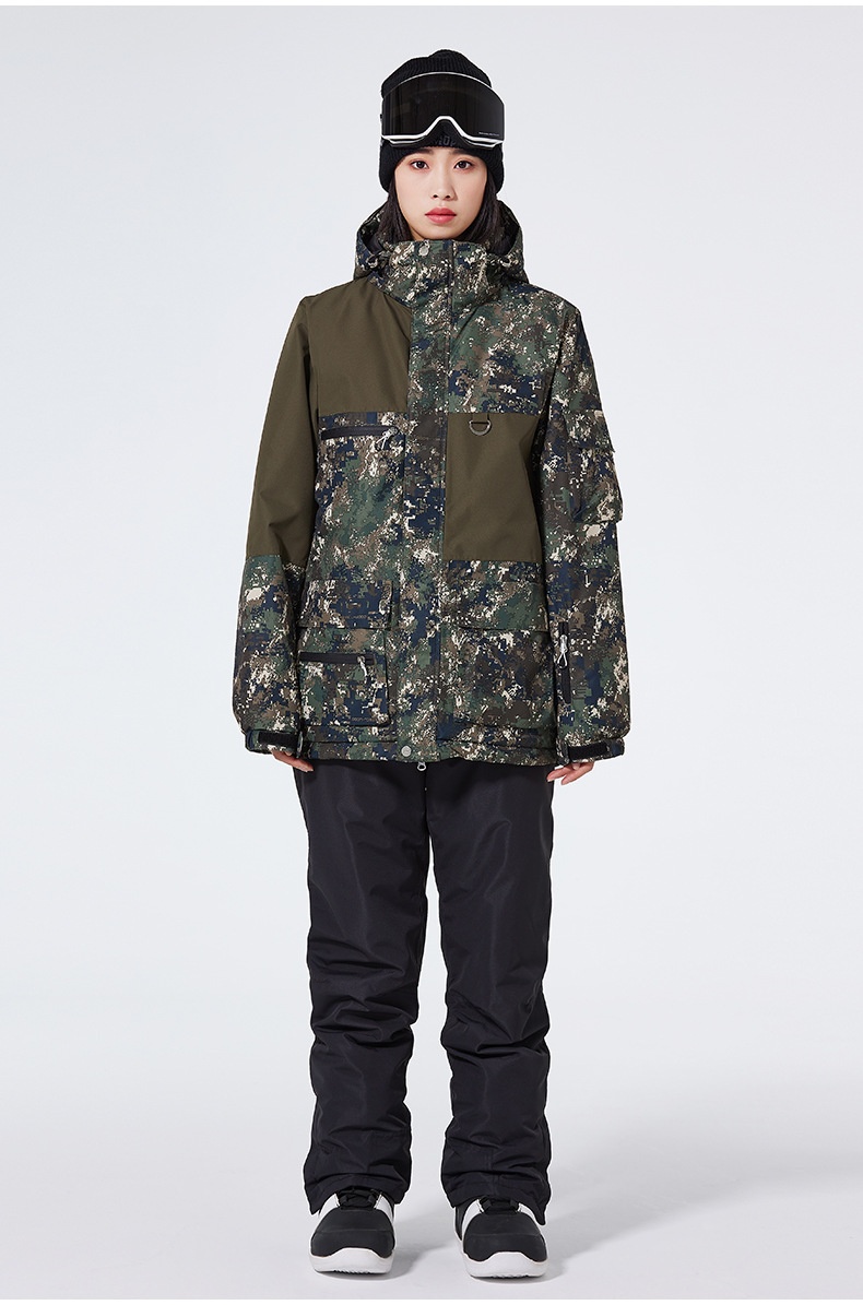 001 Suit Set For Men Women 24-25 Snow Season Windproof Waterproof Warm Ski Jacket And Pants Cross-Border Cold Protection_voghion.com