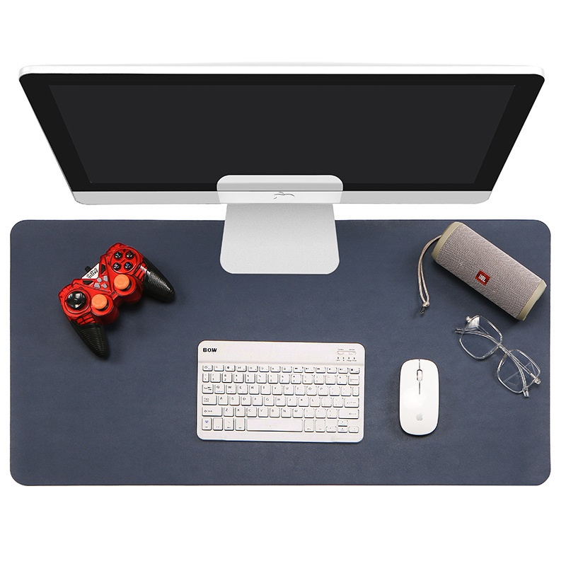 3c Manufacturer In Stock Cross-Border Leather Mouse Large Waterproof Office Desk Mat Student Writing Pad With Logo_voghion.com