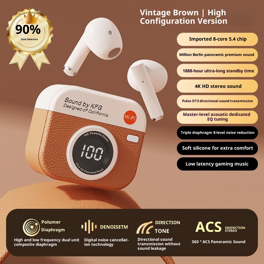 3c Q86 Bluetooth Earphones 2025 New Wireless Noise Cancelling High-End Semi-In-Ear Sports Running Long Battery Life_voghion.com