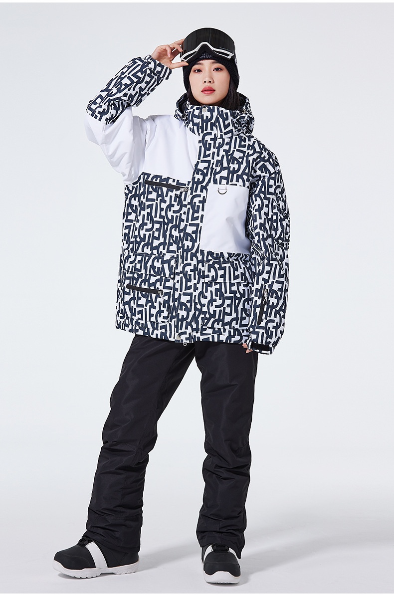 001 2024 Suit Men Women, Snowboard Ski Jacket Pants, Warm New Cross-Border Style, Essential For Ice And Snow Sports_voghion.com
