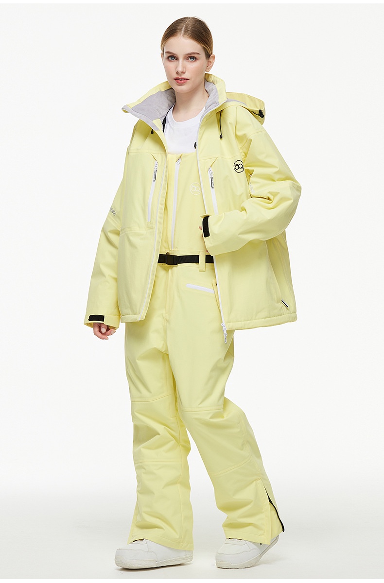 001 New One-Piece Men Women, Ski Pants, Waterproof Warm Season, Suitable For Snowboarding And Skiing, Bib Snow Pants_voghion.com