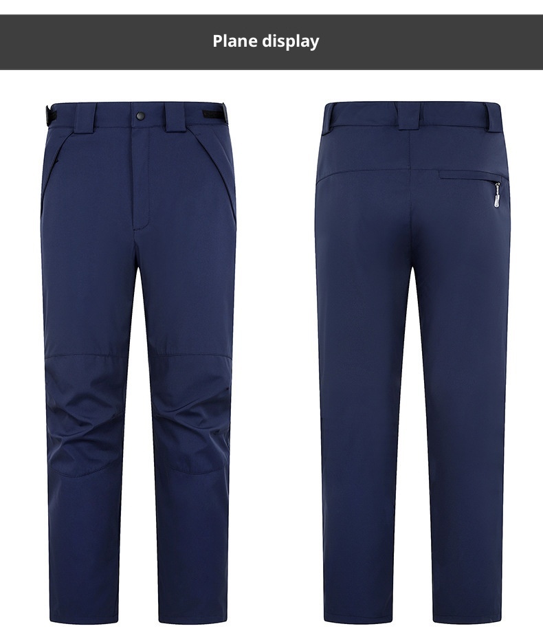 001 Wholesale Autumn Winter In Stock Lined Detachable Outdoor Thickened Fleece Men And Women Two-Piece Set Softshell Pants_voghion.com