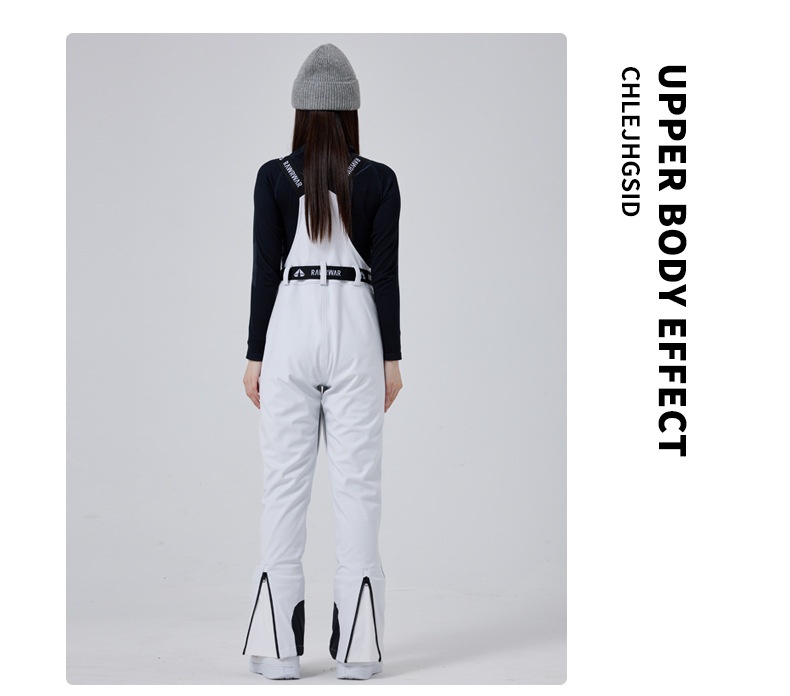 001 Neue, figurbetonte Skihose mit schmalen Trägern für Damen, geeignet für Snowboarden und Skifahren, winddicht, wasserdicht, warm_voghion.com