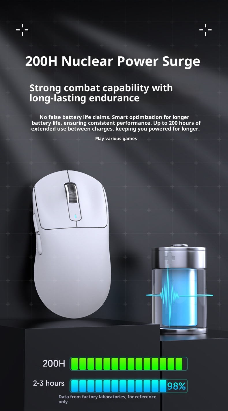 Souris sans fil Techglobe Attack Shark X3 PAW3395 légère pour le jeu, trois modes_voghion.com