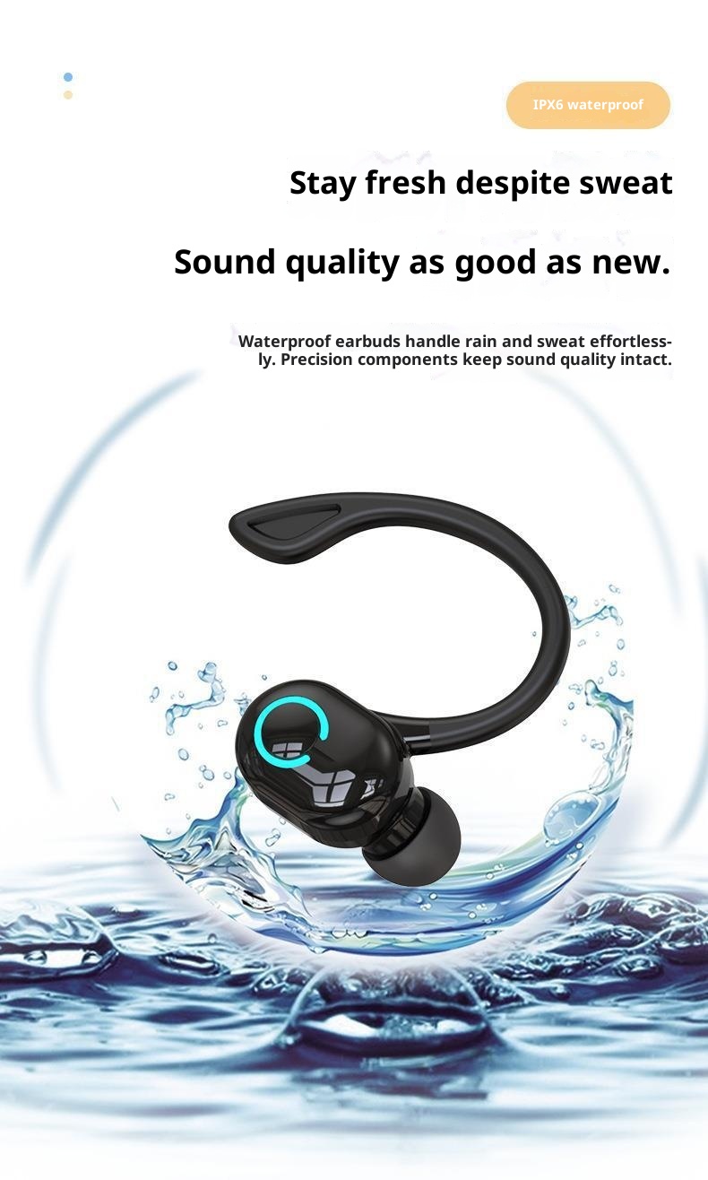 3c Cross-Border S10 Bluetooth Earphones Mini Business In-Ear Ear Hook Low Power Consumption Long Battery Life Wholesale_voghion.com