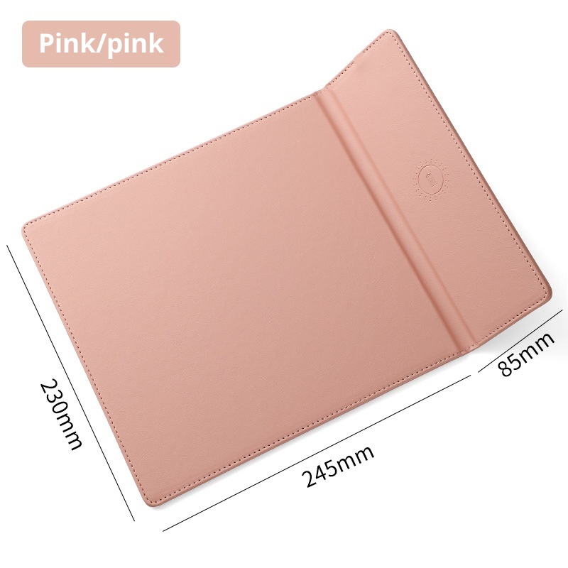 3c 15W Fast Office Waterproof Anti-Slip Small Computer Folding Multi-Functional Wireless Charging Stand Mouse Pad_voghion.com
