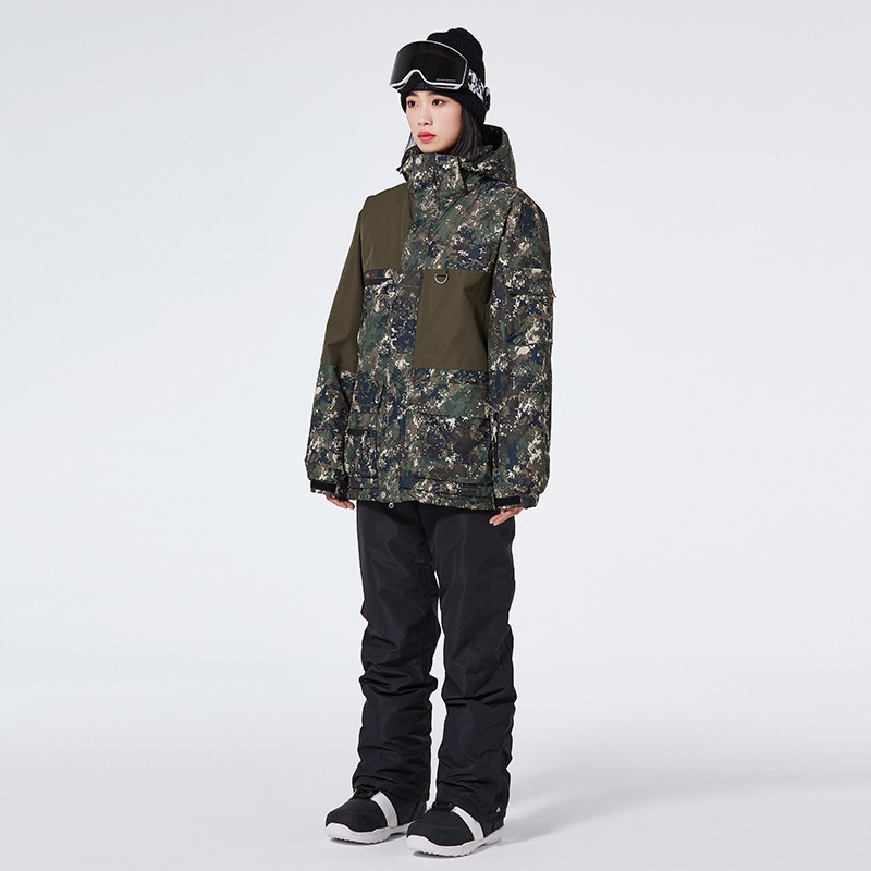 001 Suit Set For Men Women 24-25 Snow Season Windproof Waterproof Warm Ski Jacket And Pants Cross-Border Cold Protection_voghion.com