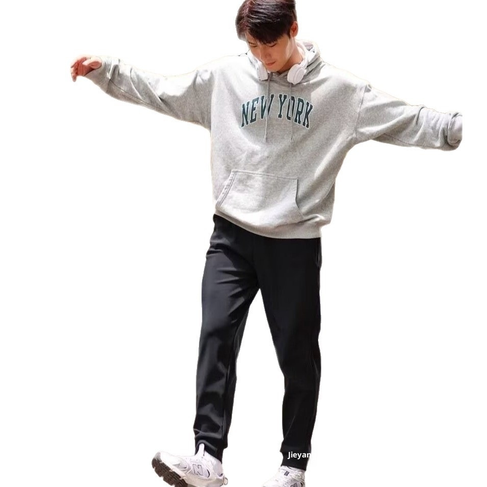 Pantaloni da jogging da uomo spessi, foderati in pile Six-Proof, autunno inverno, tinta unita, taglie forti, antivento, impermeabili, in cotone caldo_voghion.com