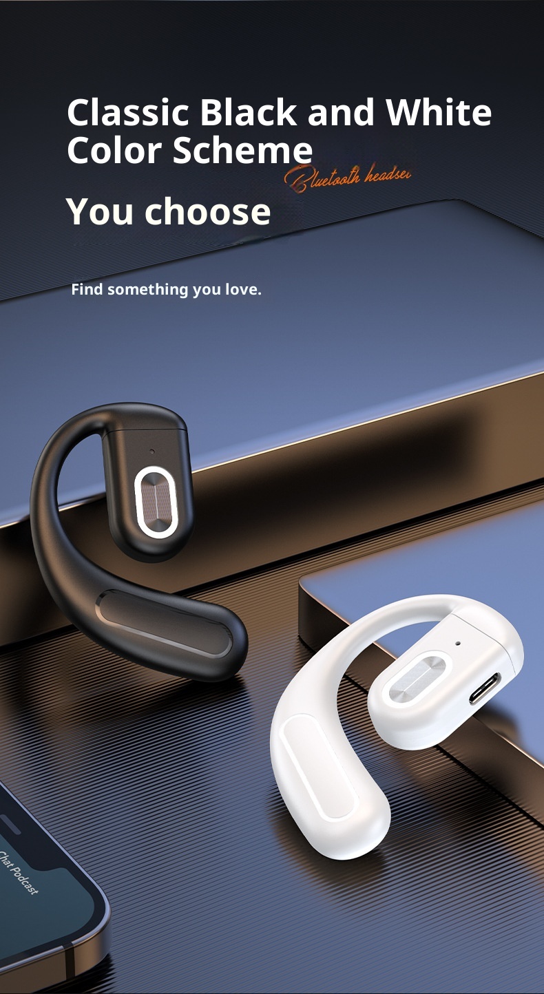 3c New Z70 Auricolare Bluetooth 5.4 non in-ear universale con traduzione in tempo reale AI con gancio sinistro e destro_voghion.com