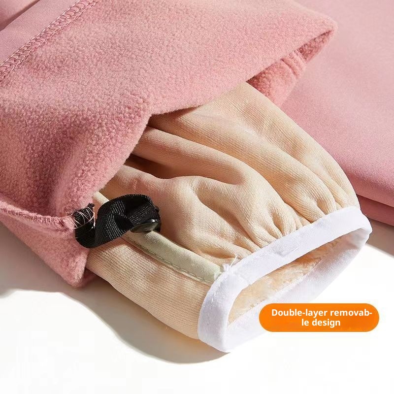 001 Nuovi pantaloni da sci da uomo, da trekking, impermeabili, traspiranti, foderati in pile softshell, spessi, da donna, in lana d'agnello_voghion.com